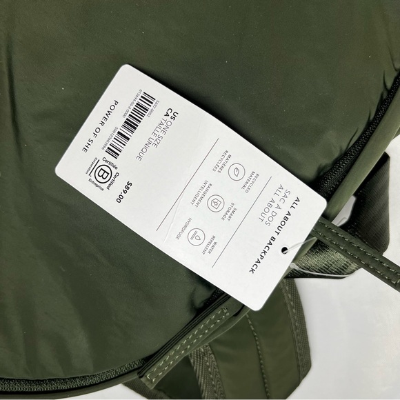 Athleta All About Backpack In Green - Picture 8 of 15